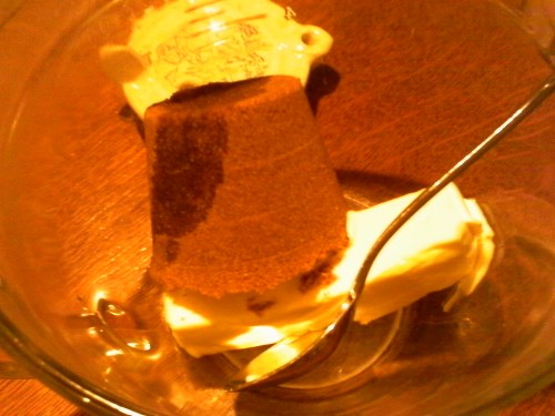 butter, sugar, vanilla