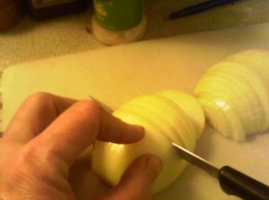 Slice some onions