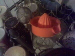 Juicer and strainer in the washer 