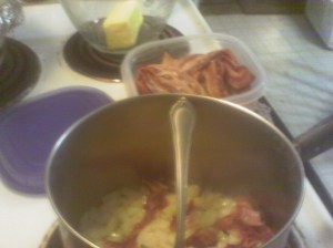 Adding bacon