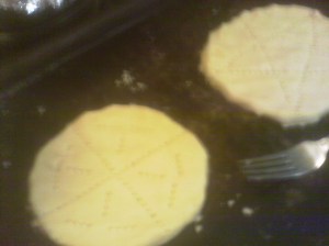 Not too thick, about a finger 