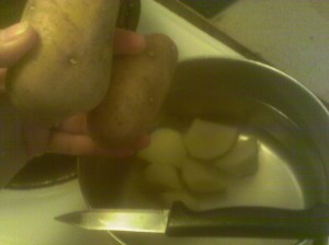 Boil potatoes