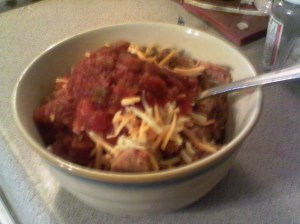 Beans, cheese and salsa 